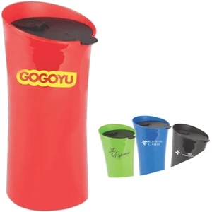 The Contour - Black - Double Walled Thermoplastic Tumbler And Lid, 18oz