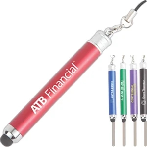 Agile - Green - Stylus And Handy Ink Pen, Black Ink, Fits In Auxiliary Port On Most Mobile Devices