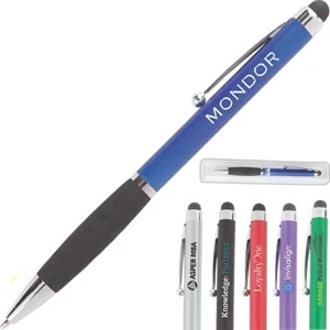 Creative - Green - Stylus And Ballpoint Pen, Black Ink. Comfort Grip And Pocket Clip
