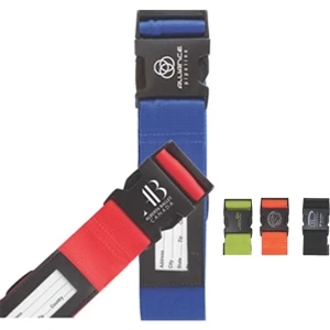 Black - Adjustable Strap Fits All Luggage Sizes, Nylon Strap, Quick-release Buckle