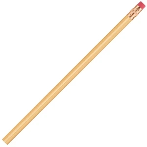 International (tm) - Cream - Bonded Core Pencil In A Wood-cased Barrel With Brass-colored Ferrule And Red Eraser