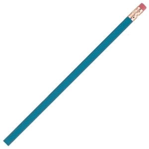 International (tm) - Teal - Bonded Core Pencil In A Wood-cased Barrel With Brass-colored Ferrule And Red Eraser