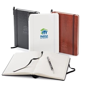 Fabrizio - Journal Combo With Matching Ribbon Bookmark, Elastic Closure And Pen