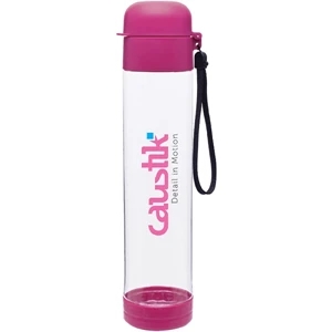 H2go (r) Hybrid - Fuchsia - 25 Oz Single Wall (bpa Free) Eastman Tritan (tm) Copolyester Bottle With Strap