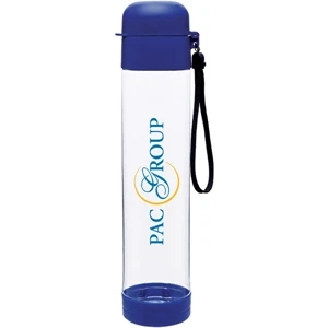 H2go (r) Hybrid - Blue - 25 Oz Single Wall (bpa Free) Eastman Tritan (tm) Copolyester Bottle With Strap