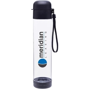 H2go (r) Hybrid - Black - 25 Oz Single Wall (bpa Free) Eastman Tritan (tm) Copolyester Bottle With Strap