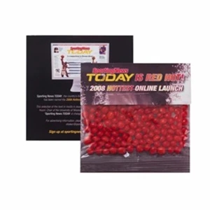 Red Hots (r) - Cinnamon Flavored Hard Candy In A 5" X 5" Large Billboard Header Bag