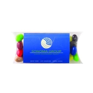 Gourmet Jelly Beans In A Pillow Case Shaped Container With Business Card Slot