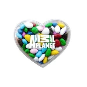 Chocolate Sunflower Seeds In A 2.375" X 2" X .75" Heart Shaped Container
