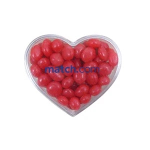 Red Hots (r) - Cinnamon Flavored Candy In A 2.375" X 2" X .75" Heart Shaped Container
