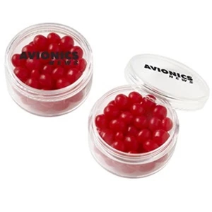 Red Hots (r) - Cinnamon Flavored Candies In A Stackable Round Container