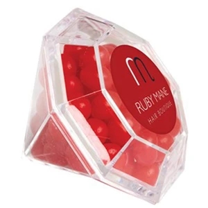 Red Hots (r) - Cinnamon Flavored Candies In A Diamond Gem Shaped Container
