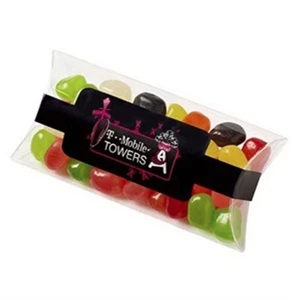 Assorted Jelly Beans In A 4.5" X .75" X 2" Pillow Case Shaped Container