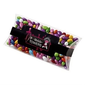 Gemmies (r) - Chocolate Covered Sunflower Seeds In A 4.5" X .75" X 2" Pillow Case Container