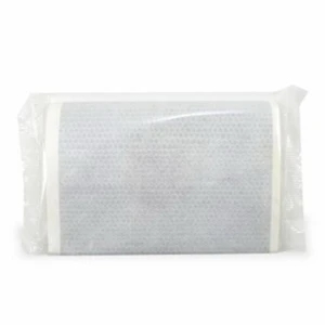 Microwave Popcorn In A Blank White Bag With Popping Instructions On Back