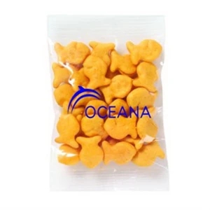 Promo Snax Goldfish Crackers (r) - 1/2 Oz - Fish Shaped Cheddar Flavor Crackers In Cello Bag