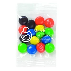 Promo Snax (r) M&m's (r) - 1/2 Oz - Candy Coated Plain Chocolate Candies In Cello Bag