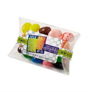 Gourmet Jelly Beans In A 2.875" X .827" X 2" Pillow Case Shaped Container