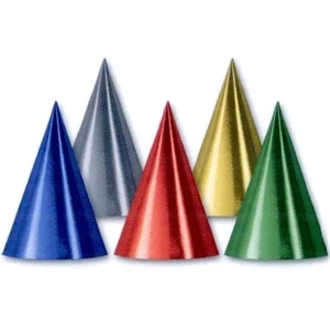 Foil cone hats