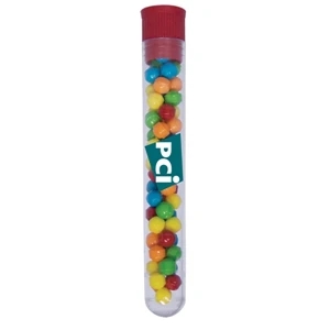Mint Tin Maniacs - Test Tube With Mini Tarts With Red Cap. Tart Candy In Mint Tin Tube