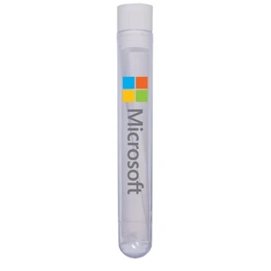 Mint Tin Maniacs - Test Tube With Message In A Bottle With White Cap. Paper Size Is 3.25" X 2"
