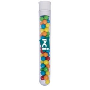 Mint Tin Maniacs - Test Tube With Mini Tarts With White Cap. Tart Candy In Mint Tin Tube