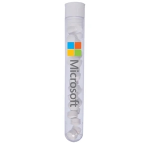 Mint Tin Maniacs - Test Tube With Sugar Free Mints With White Cap. Sugar Free Breath Mints In Tube