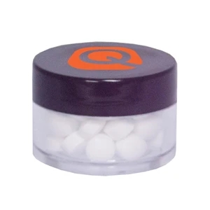 Mint Tin Maniacs - Twist Top Container With Black Cap Filled With Sugar-free Mints. Breath Mints Candy