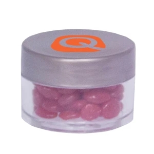 Mint Tin Maniacs - Twist Top Container With Silver Cap Filled With Cinnamon Red Hots. Cinnamon Candy