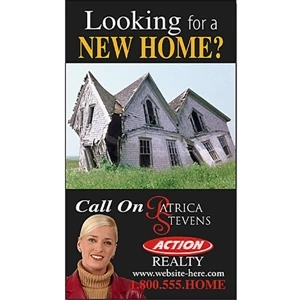 Real Estate Business Card Magnet - 3.5" X 2" Rectangle With Square Corners