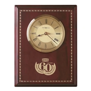 Honor Time Ii - Clock Plaque With High Gloss Rosewood Finish And Decorative Inlaid Marquetry