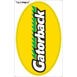 Techmarx - 7 1/2" X 4 1/2" Ultra Removable Vinyl Oval Tablet Decal With Full Digital Color Deco