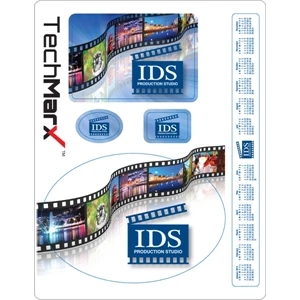 Techmarx - Ultra Removable Vinyl Decal Kit-full Color Decoration- 5 Pieces/sizes