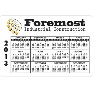 Horizontal 3 3/4" X 7/8" - 4 1/8" X 2 3/4" Ultra Removable Full Digital Calendar Decals