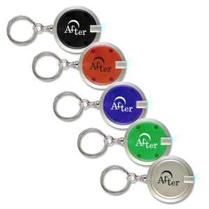 1.5" Premium Round Led Key Chain Is Perfect For Finding Things In The Dark