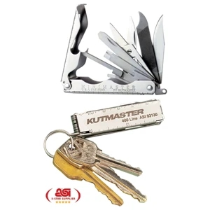 Minimaster - 16-function Personal Pocket Tool. Full Stainless Construction With Locking Implements