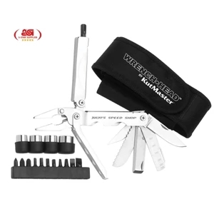 Wrenchhead (tm) - 34 Function Multi Tool With Case. Break Away T Handle For Added Turning Torque
