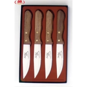 Set Of 4 Jumbo Stainless Steak Knives, Packed In An Attractive Gift Box