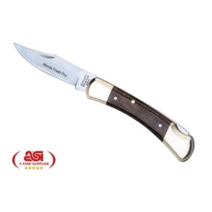 Sportmen - 5" Lockback With Brass Bolsters And Stainless Blade. Made In The Usa. Union Made