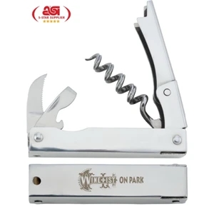 Stylish Cube Design Corkscrew Made Of Stainless Steel With Beautiful Mirror Finish