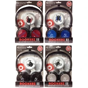 Supersonic (r) - Stereo Headphones And Earphones Combo Set Printed With Your Logo