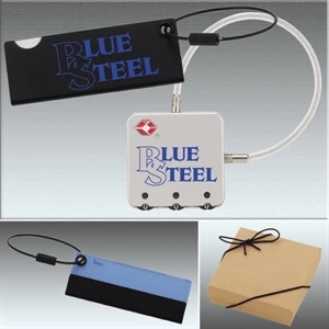Executive Series - Luggage Lock Luggage Tag Set - Tsa Travel Lock And Luggage Tag Gift Set
