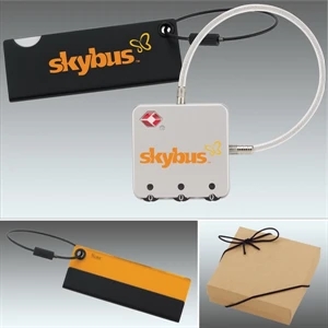 Executive Series - Luggage Lock Luggage Tag Set - Tsa Travel Lock And Luggage Tag Gift Set