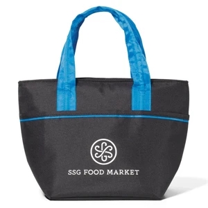 Calypso - Glacier Blue - Lunch Cooler With Unique Flat Bottom Design, 8 Can Capacity