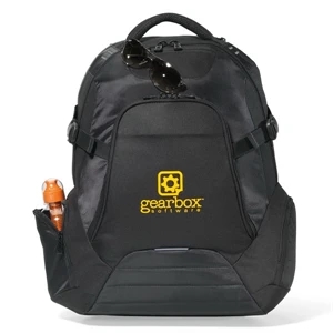 Envoy - Black - Computer Backpack With Back Zippered, Padded Compartment