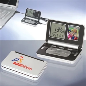 Traveler's - Clearance Traveler's Digital Photo Frame/clock. While Supplies Last. Closeout