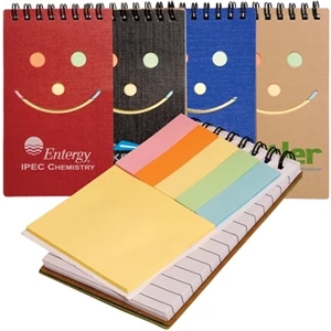 Eco Smiley Eco-responsible (tm) - Clearance Eco Smiley Sticky Jotter. While Supplies Last