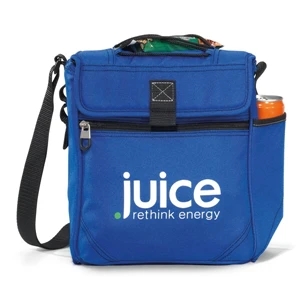 Octane - Royal Blue - Convertible Bottle Cooler With Peva Lining And Pu Fabric Backing
