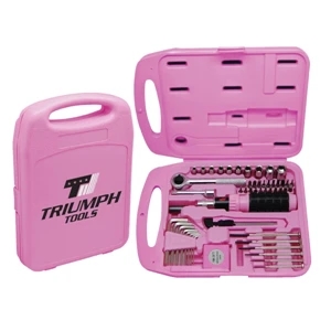The Handyman - 55 Pc Tool Set. Durable With Tools, Tape Measure And Utility Knife