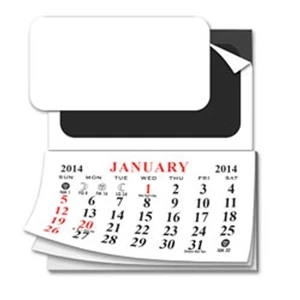 Add-a-pad;peel'n Stick - Magnetic 12 Month Calendar With Punch Out Middle Section